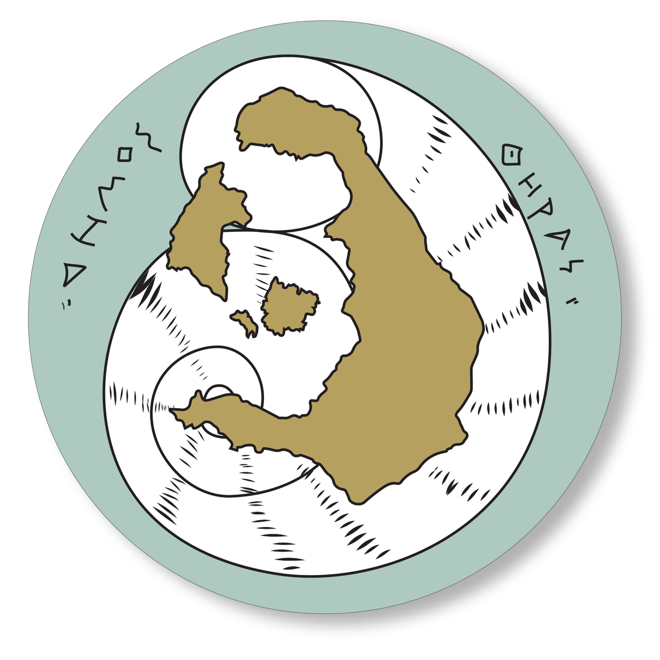 Santorini municipality logo